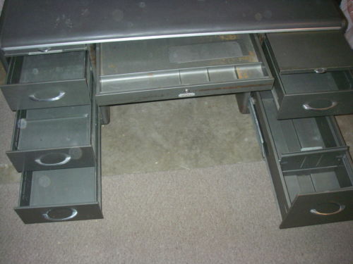 Steel Case Desk For Vintage Station