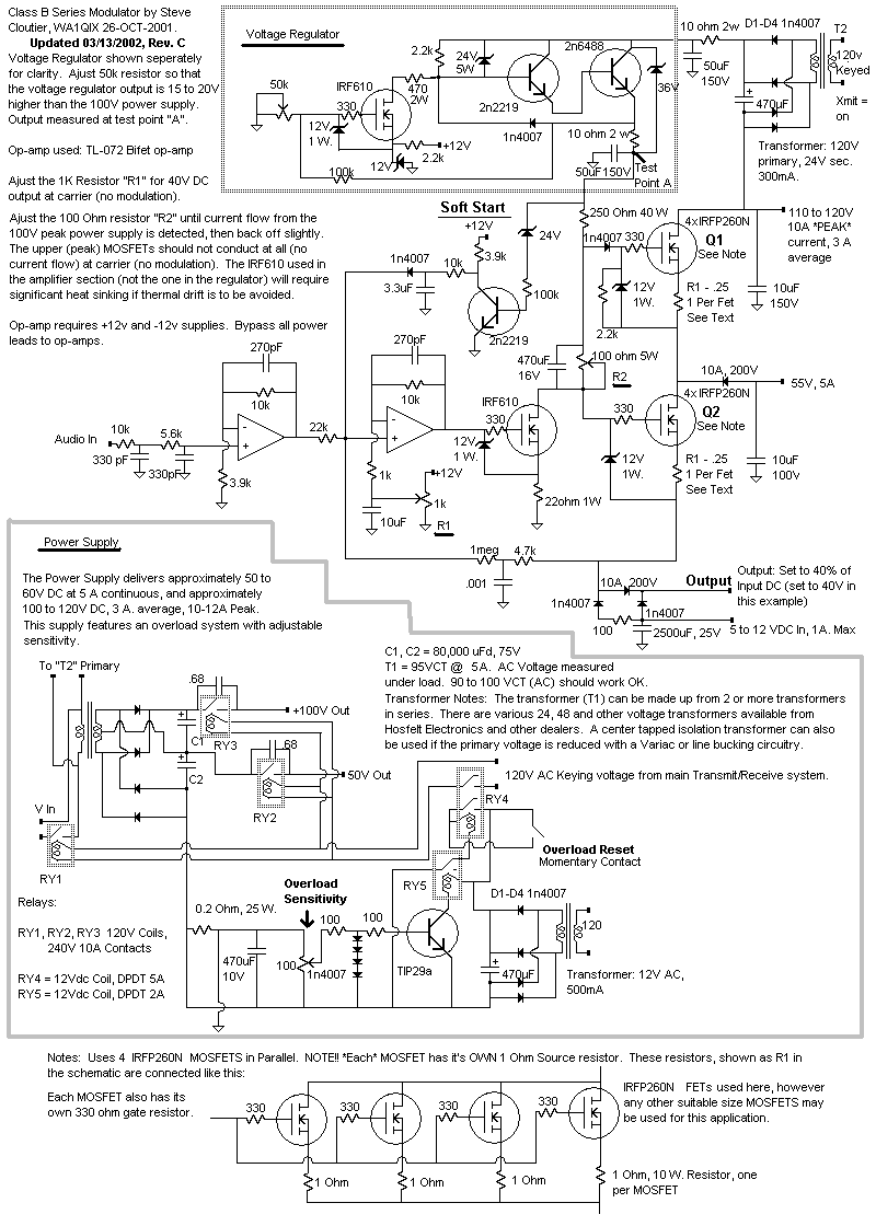 Radio-frequency RF circuit diagrams (also see RF Amplifier ... mf 40 wiring diagram 